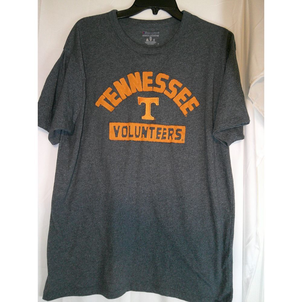 Men's Heather Gray NCAA Tennessee Volunteers Embellished Orange Lettering XL